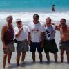 Boat Boys-St Martin Carribean sailing crew- Dave, Gil, Paul, Dennis, and Capt. Mike (RIP).  Gil spots first-mate in the background.